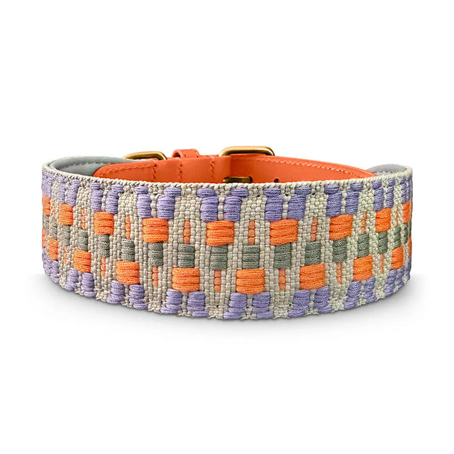 Hey Lana Hundehalsband Gepolstert – Sunset/Eukalyptus Hundehalsband