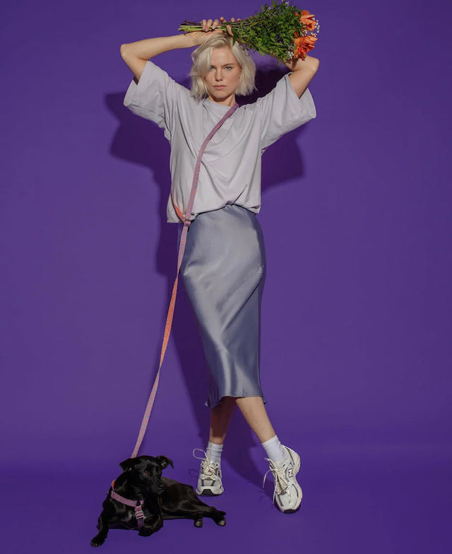 HOT DOGGIES Hundeleine Hands-Free, Lily Coral Hundeleine