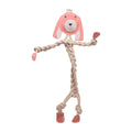 HuggleHounds Hundespielzeug Naturseil, Bitsy Bunny Knottie Tauspielzeug