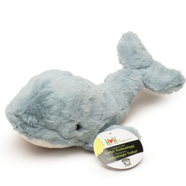 HuggleHounds Hundespielzeug Knottie Mobie the Whale Stoffspielzeug Small