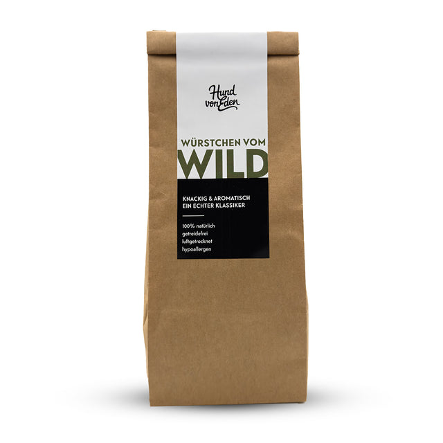 Hund von Eden Würstchen vom Wild, 13 Stück Fleischsnacks