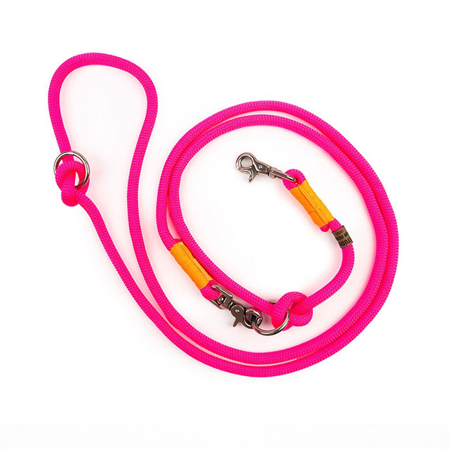 Studio am Meer Hundetauleine Neonpink mit Neonorange Hundeleine
