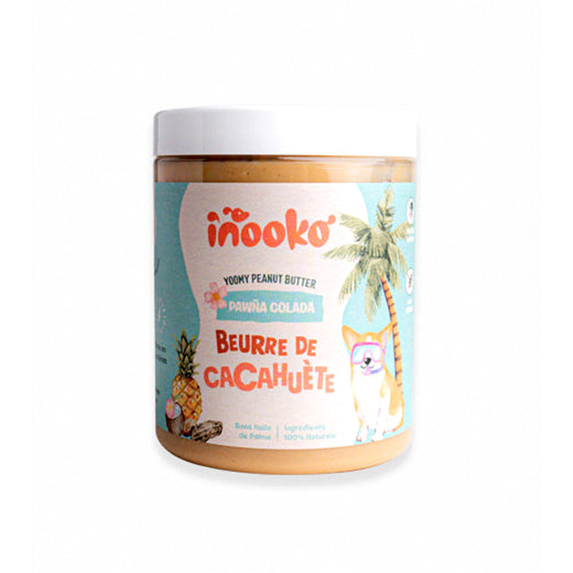 inooko Erdnussbutter Pawña Colada mit Ananas und Kokos, 300g Hundeleckerli