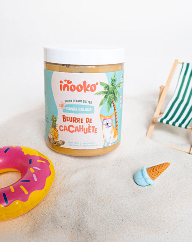 inooko Erdnussbutter Pawña Colada mit Ananas und Kokos, 300g Hundeleckerli