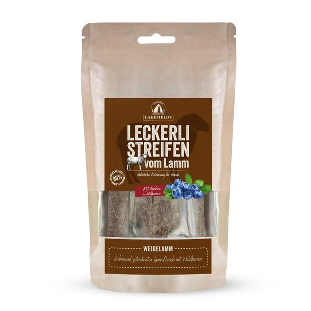 Lakefields Manufaktur Hundeleckerli Streifen vom Lamm Fleischsnacks