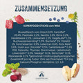 Lakefields Manufaktur Hundeleckerli SUPERFOOD Sticks Wild Fleischsnacks