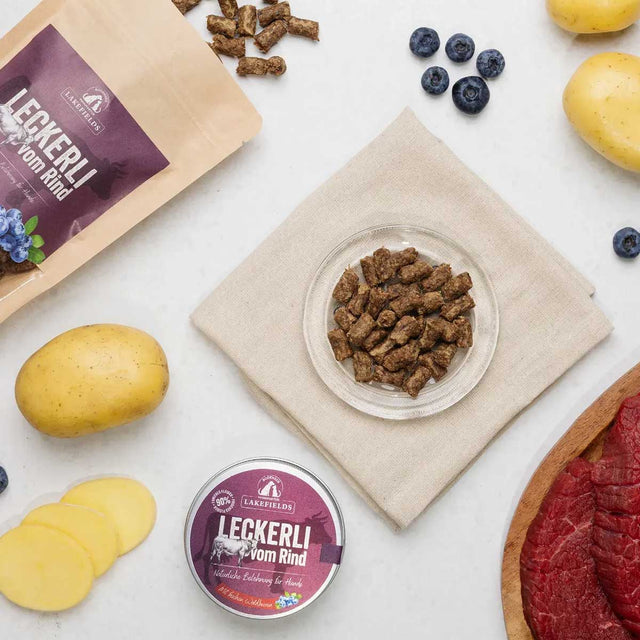 Lakefields Manufaktur Hundeleckerli vom Rind Fleischsnacks