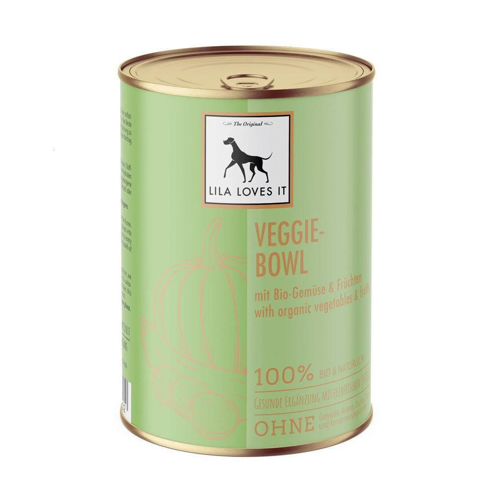 LILA LOVES IT Nassfutter Veggie-Bowl, 400g | Bio-Gemse mit Genuss!