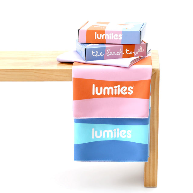 lumiies The Beach Towel – Dackel, Lilac Sunset (80x160 cm) Hundehandtuch