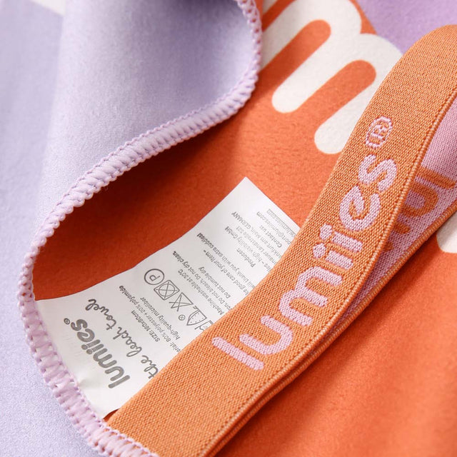 lumiies The Beach Towel – Dackel, Lilac Sunset (80x160 cm) Hundehandtuch