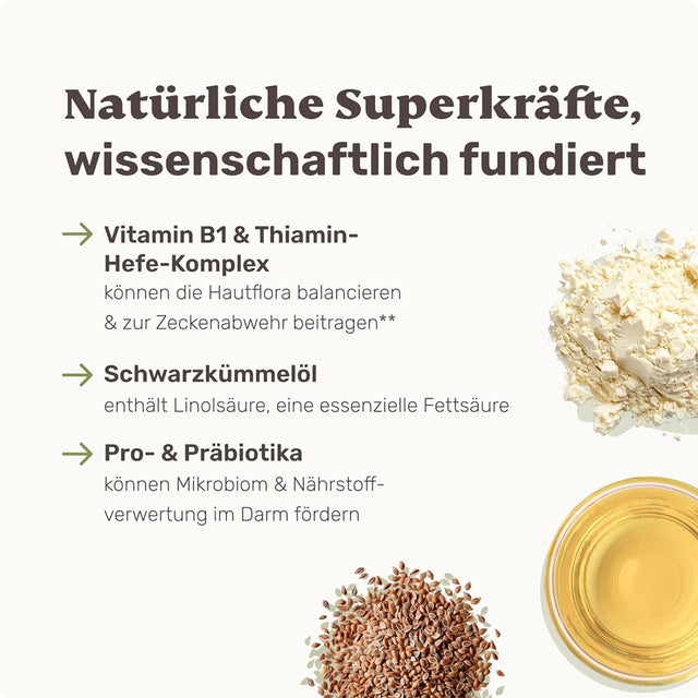 Mammaly Nature Protect Zeckenschutz-Snacks Nahrungsergänzungsmittel für Hunde