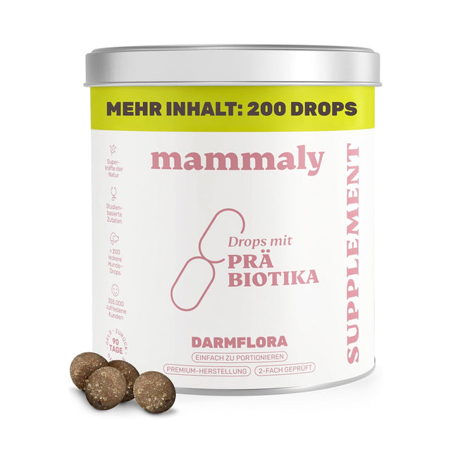 Mammaly Präbiotika Vitalstoff-Drops Nahrungsergänzungsmittel für Hunde