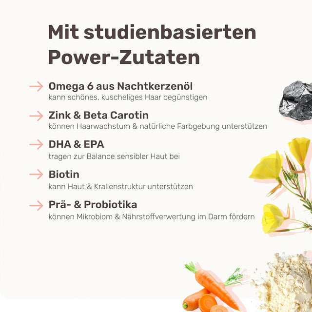 Mammaly Shiny Hair Fellpflege-Snacks Nahrungsergänzungsmittel für Hunde