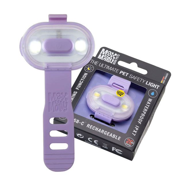 Max & Molly Urban Pets Matrix 2.0 Ultra Led - Sicherheitslicht, Lavender Sicherheit