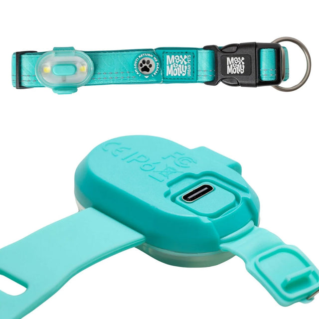 Max & Molly Urban Pets Matrix 2.0 Ultra Led - Sicherheitslicht, Turquoise Sicherheit