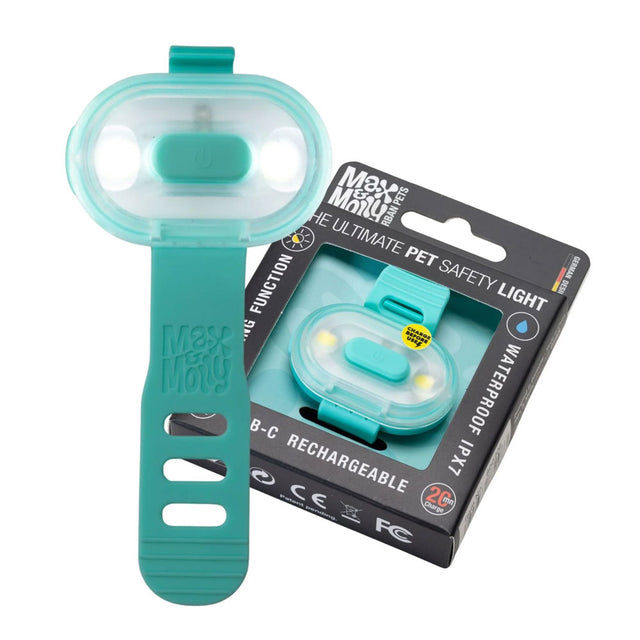 Max & Molly Urban Pets Matrix 2.0 Ultra Led - Sicherheitslicht, Turquoise Sicherheit