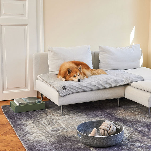 MiaCara Steppdecke Onda, Kiesel Hundedecke