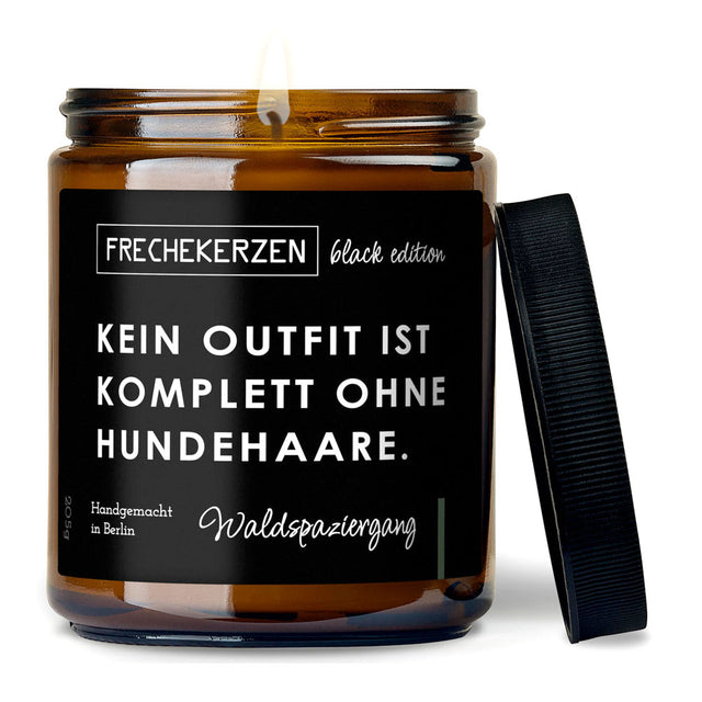 mysoy Duftkerzen Manufaktur Duftkerze „Kein Outfit ist komplett ...“, Waldspaziergang Duftkerze