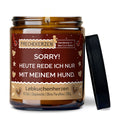 mysoy Duftkerzen Manufaktur Duftkerze „Sorry! Heute rede ich nur ...“, Lebkuchenherzen Duftkerze