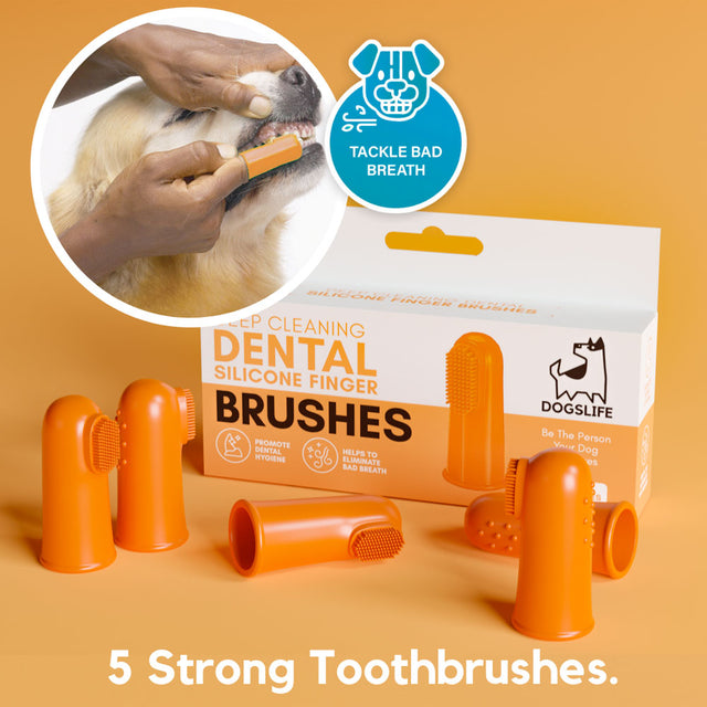 OurDogsLife Dental Silicone Finger Brushes Zahnpflege für Hunde