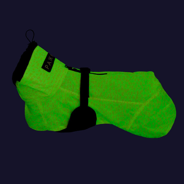 PAIKKA Reflektierender Hunderegenmantel 2.0, Pfirsich Hunderegenmantel