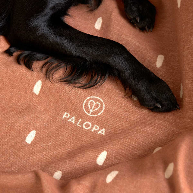 PALOPA Hundedecke Ida, Punkte Zimt Milchig Hundedecke