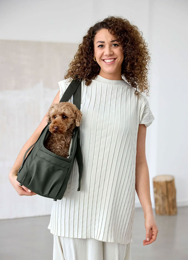 PALOPA Hundetragetasche Weda, Dunkelgrün Hundetragetasche