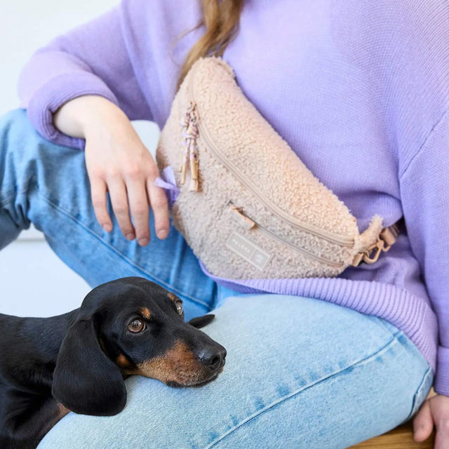 PALOPA Leckerlibeutel Emma Teddy-Fleece, Beige Leckerlibeutel