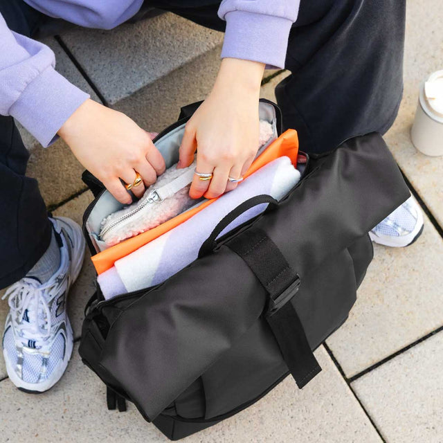 PALOPA Rolltop Rucksack Yoska, Schwarz Rucksack