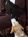 PALOPA Leckerlibeutel Bum Bag Emma Teddy-Fleece, Brownie Leckerlibeutel