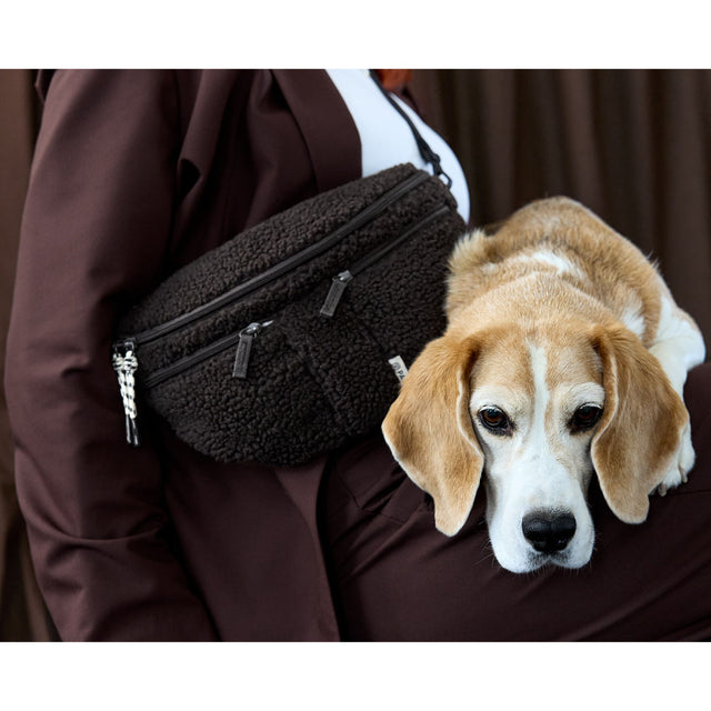 PALOPA Leckerlibeutel Bum Bag Emma Teddy-Fleece, Brownie Leckerlibeutel