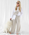 PALOPA Leckerlibeutel Bum Bag Emma Teddy-Fleece, Speckled Creme Leckerlibeutel