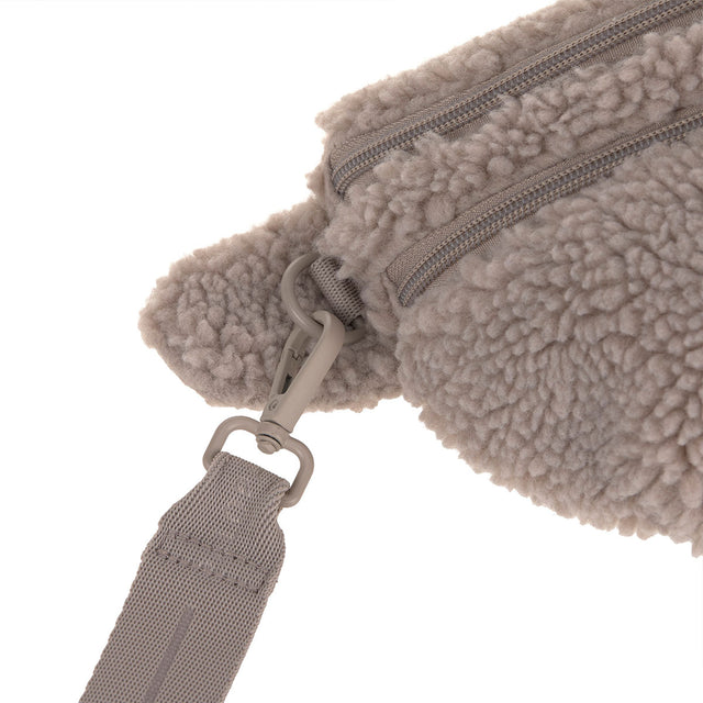 PALOPA Leckerlibeutel Bum Bag Emma Teddy-Fleece, Taupe Leckerlibeutel