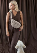 PALOPA Leckerlibeutel Bum Bag Emma Teddy-Fleece, Taupe Leckerlibeutel