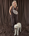 PALOPA Leckerlibeutel Bum Bag Emma Teddy-Fleece, Taupe Leckerlibeutel