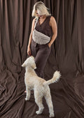 PALOPA Leckerlibeutel Bum Bag Emma Teddy-Fleece, Taupe Leckerlibeutel