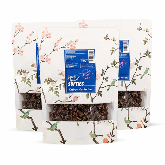 Hundeleckerli mÿ Cubes Softies, 3x Kaninchen