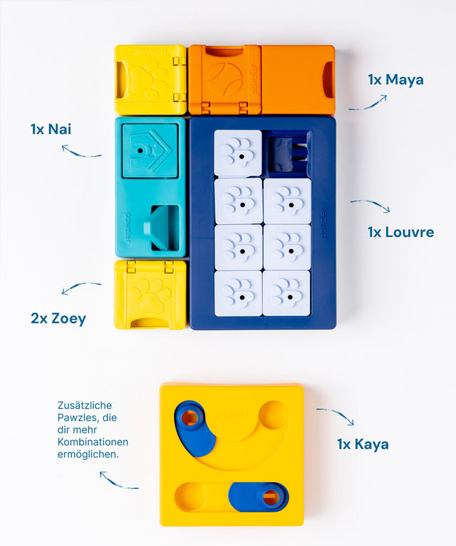 Pawzler Dog Puzzle Smarty Set Interaktiv