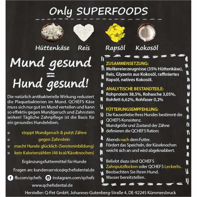 QChefs Hard Cheese, 100g Zahnpflege