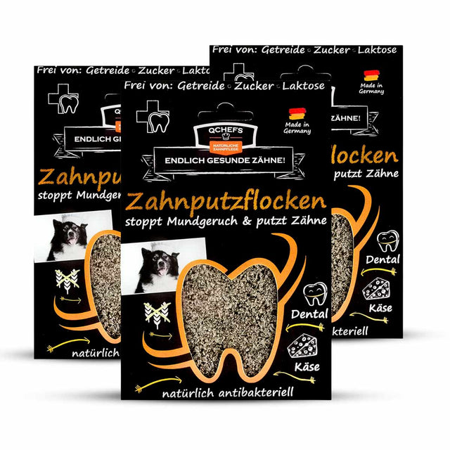 Zahnputzflocken, 3x 90g