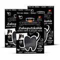 QChefs Zahnputzkohle, 3x 80g Zahnpflege