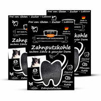 QChefs Zahnputzkohle, 3x 80g Zahnpflege
