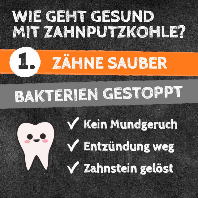 QChefs Zahnputzkohle, 80g Zahnpflege