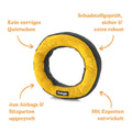 Redoggo Hundespielzeug Donut, Neon-Petrol Stoffspielzeug