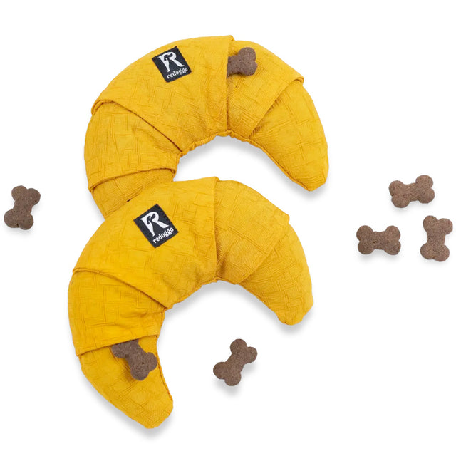 Redoggo Hundespielzeug Croissant Stoffspielzeug