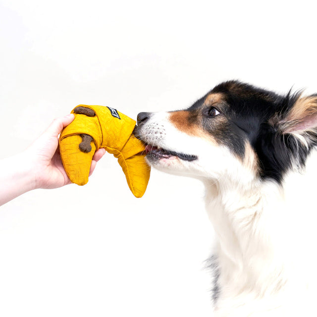 Redoggo Hundespielzeug Croissant Stoffspielzeug