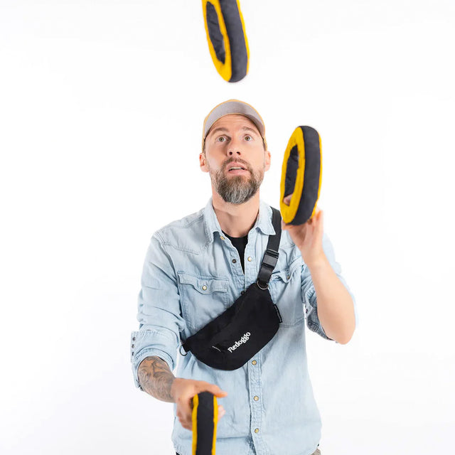 Redoggo Hundespielzeug Donut, Orange-Blau Stoffspielzeug