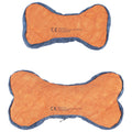 Redoggo Hundespielzeug Knochen, Orange-Blau Stoffspielzeug