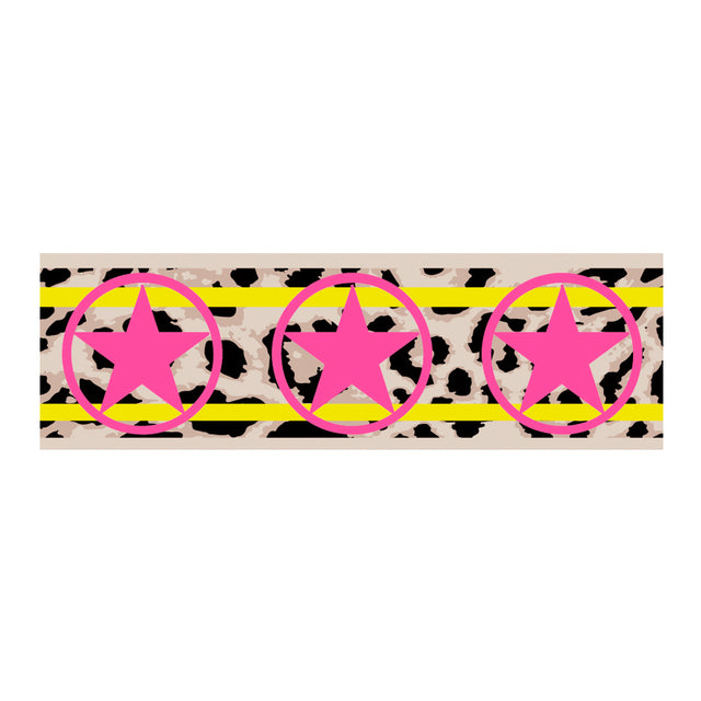 Saltydog Hundehalsband Leopard Pink Star Ibiza Hundehalsband