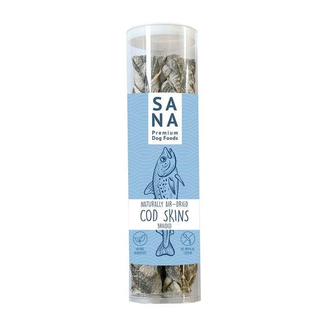 SANADOG Knusprige Kabeljau Stangen gezopft, 250g Kauartikel